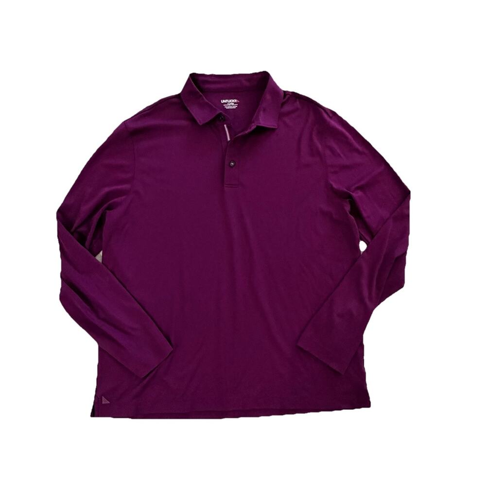 UNTUCKit 100% Supima Cotton Mens Damaschino Long Sleeve Shirt XL